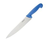 Hygiplas Couteau de cuisinier Hygiplas de 21,8 cm, bleu, poids : 160 grammes, acier inoxydable, manche à code couleur, bleu pour poisson cru, usage professionnel et domestique, C851