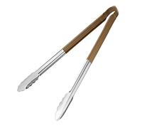 Hygiplas HC850 Pince de service en acier inoxydable avec code couleur, marron, 405 mm