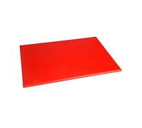 Planche à découper rouge 450 x 300 x 12 mm haute densité Hygiplas