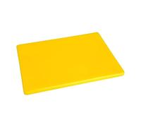 Petite planche à découper polyéthylène jaune 229 x 305 x 12 mm basse densité Hygiplas