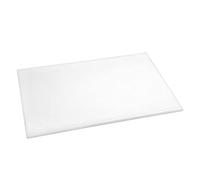Planche à découper 46 x 30,5 x 1,3 cm blanche anti bactérienne, haute densité Hygiplas