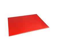 Hygiplas Planche à découper haute densité, Code couleur rouge, Préparation des produits à base de viande crue, Taille : 12 (H) x 600 (L) x 450 (L) mm, Planche à découper en PEHD, J011