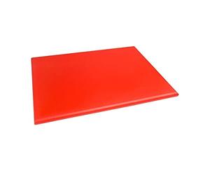 Hygiplas Planche à découper haute densité, Code couleur rouge, Préparation des produits à base de viande crue, Taille : 25 (H) x 600 (L) x 450 (L) mm, Planche à découper en PEHD, J047