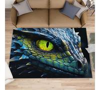 HYGIUID Epic Dragon Tapis de couloir, 70 x 120 cm, tapis de couloir à poils courts antidérapant pour chambre d'enfant, chambre d'enfant, table de chevet