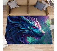 HYGIUID Epic Dragon Tapis de couloir, 70 x 120 cm, tapis de couloir antidérapant pour cuisine, chambre d'enfant, chambre d'enfant, table de chevet