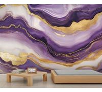 HYGIUID Papier peint mural en marbre nordique, art abstrait, poster mural surdimensionné style salle de jeux, café, décoration de fond (non autocollante)