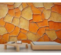 HYGIUID Papier peint mural rétro nostalgique, art abstrait, poster mural surdimensionné style salle de jeux, café, décoration de fond (non autocollant)