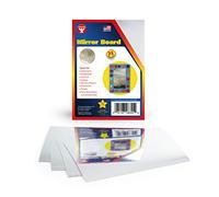 Hygloss 100 Mirror Board Sheets for Arts and Crafts, 5 x 7-Inch, Metallic Silver Cardstock Paper, for Card Making, Weddings, Scrapbooks, Bulk Pack for Classroom, Office and Home Projects