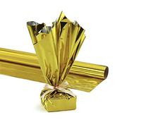 Hygloss 61205 Mylar Rouleau de Papier Cadeau, 61 cm par 8.3-Feet, Argent, doré métallique, n/a
