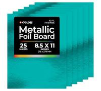 Hygloss Feuilles de Carton métallisé, Bleu Clair