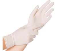 Hygonorm 26160 Gants nitrile Safe Fit blanc taille 7/S non poudrés boîte distributrice 200 pcs.