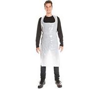 HYGONORM Tablier PE, marqué, 20 microns, blanc Blanc