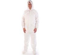 Hygostar 2760 Overalls mit Kapuze weiß Gr. XXL PP Reißverschluss
