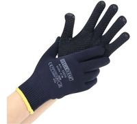 Hygostar 33275 Feinstrickhandschuhe Pearl dunkelblau Gr. 8/M Nylon/Baumwolle einseitig schwarze PVC-Noppen