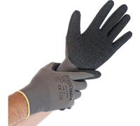 Hygostar 33982 Gants en tricot fin Skill gris/noir Gr. 11/XXL Enduction latex Support nylon