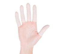 Doigtier nitrile, sans poudre, M, blanc