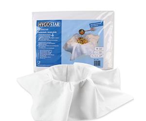 Hygostar Filterstar Lot de 10 chiffons jetables à fromage en tissu non tissé spécial, 75 x 75 cm, chiffons en gaze résistants aux températures élevées, blancs et résistants à la déchirure pour