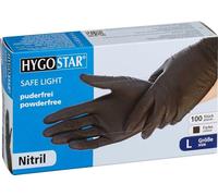 HYGOSTAR Gant nitrile "DARK" L noir non poudré 100 pièces