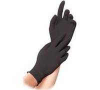 HYGOSTAR Gant nitrile "DARK" S noir non poudré 100 pièces