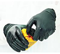 HYGOSTAR Gant nitrile "POWER GRIP" L noir non poudré 50 pièces
