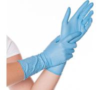 HYGOSTAR Gant nitrile SAFE LONG M bleu non poudré 100 pièces