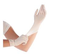 Hygostar Gant en nitrile SAFE SUPER STRETCH L Blanc – Boîte de 100 gants
