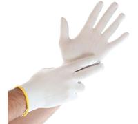Hygostar Gants en tricot fin Ultra Flex sans revêtement, blanc, taille L