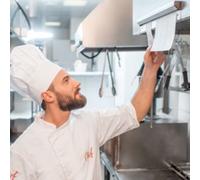 HYGOSTAR Rail d'affichage Catch-ball-System notebord, blanc