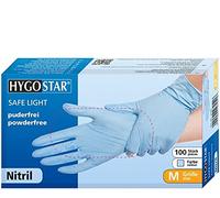 Hygostar Safe Light Gants en nitrile Bleu XS
