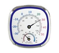 Hygrometer Temperature Gauge - Desktop Climate Monitor for Home Office | ABS Flexible Housing with Clear Dials Display Indoor Humidity Reading Device for Bedroom Closet Greenhouse Basement Living Room