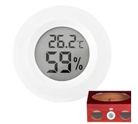 Hygromètre à capteur de température intérieure, compteurs numériques d'humidité et de température - Moniteur d'humidité intérieure rond | Hygromètre numérique rond à rafraîchissement de 10 secondes po