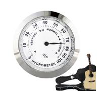 Hygromètre analogique - Thermomètre hygromètre pour l'intérieur | Affichage de l'humidité en acier inoxydable de qualité supérieure | Moniteur de température et d'humidité à fonctionnement mécanique |