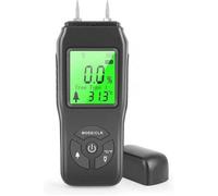 Hygromètre bois numérique LCD - détecteur humidité mur et matériaux construction Label