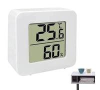 hygromètre d'humidité intérieure - Affichage LCD de la température et de l'humidité, moniteur précis de la température et de l'humidité, thermohygromètre électronique pour serre, chambre de bébé,