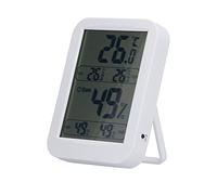 Hygromètre Digital Grand Écran, Température Humidité avec Mémoire, Blanc Compact et Précis - Affichage LCD Haute Résolution, Fonction Souvenir, Idéal Maison et Bureau
