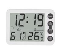 Hygromètre du thermomètre numérique Kaisudiap, pour Le Moniteur d'humidité à température intérieure, Compteur électronique Multifonctionnel avec Fonction d'alarme, Haute (Clé Noire)