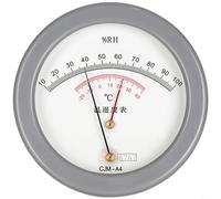 Hygromètre et thermomètre professionnel haute précision double affichage pour -20 à 40 °C et 10 à 100 % RH, pas besoin de batterie, support mural ou support pour laboratoire, maison, serre, beige