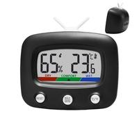 Hygromètre Intérieur | Compteur Numérique en Forme de Téléviseur,Moniteur d'Humidité et de Température | pour Terrarium, Aquarium, Maison, Garage, Chambre à Coucher, Sous-sol, Serre