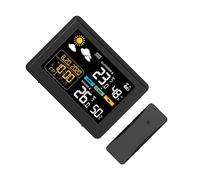 Hygromètre numérique avec alarme de temps, date, bureau pour la maison, le bureau, jauge de température, humidité, affichage LCD, réveil numérique avec date et température