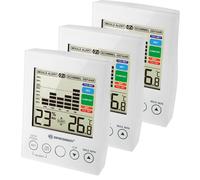 Hygromètre numérique MA avec Alerte de Moisissure - Set de 3 pièces / blanc