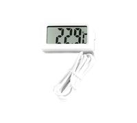 Hygromètre numérique d'intérieur, Mini Room Thermometer -50-110C Freezer Fridge Probe Multicolor Indoor Outdoor(White With 2m Cable)