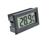 Hygromètre numérique d'intérieur, Moniteur numérique de température ambiante noir blanc 100 pièces(Black)