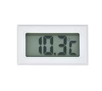 Hygromètre numérique d'intérieur, Moniteur numérique de température ambiante noir blanc 100 pièces(White)