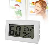 Hygromètre numérique d'intérieur pour une mesure précise de l'humidité et de la température avec écran LCD clair, idéal pour le climat ambiant dans les espaces de vie (noir, taille unique)