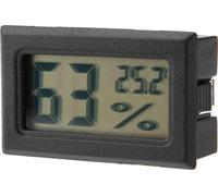 Hygromètre numérique intégré -Thermomètre -Moniteur de température d'humidité avec sonde intégrée Noir