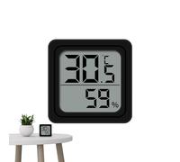 Hygromètre numérique intérieur - Hygromètre à piles, petit hygromètre numérique précis - Mini humidimètre pour, chambre à coucher, capteur d'humidité alimenté par piles pour dortoir