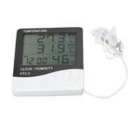 Hygromètre numérique - Thermomètre électronique de haute précision avec grand écran LCD pour l'intérieur et l'extérieur - Matériau ABS