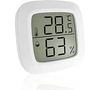 Hygromètre Petit thermomètre intérieur, humidimètre intérieur, mini thermomètre numérique LCD hygromètre avec température de -20 à 60 °C et humidité 10 % à 90 % capteur (blanc x1)