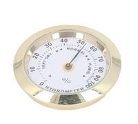 Hygromètre Rond Doré, 38mm Violon Humidité Gauge en Alliage, Indicateur Humidité Précis pour Entretien et Les Soins Des Instruments de Musique