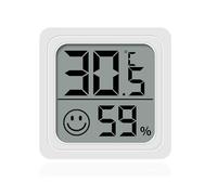 Hygromètre-Thermographe Numérique LCD D'Intérieur, Capteur de Température et D'Humidité Ambiantes, pour la Maison, le Bureau ou la Serre